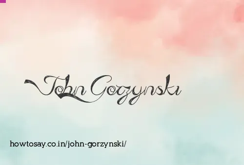 John Gorzynski