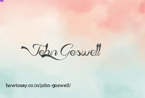 John Goswell