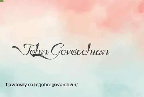 John Govorchian