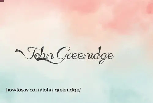 John Greenidge