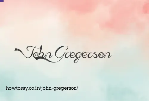 John Gregerson