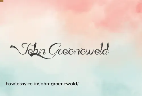 John Groenewold