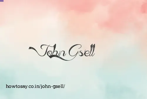 John Gsell