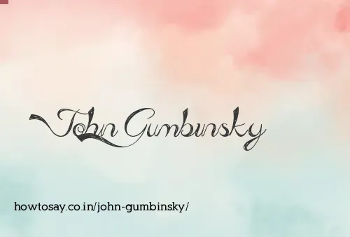 John Gumbinsky