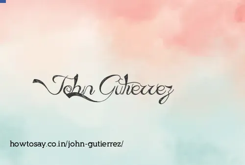 John Gutierrez