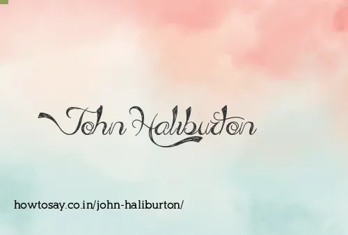 John Haliburton