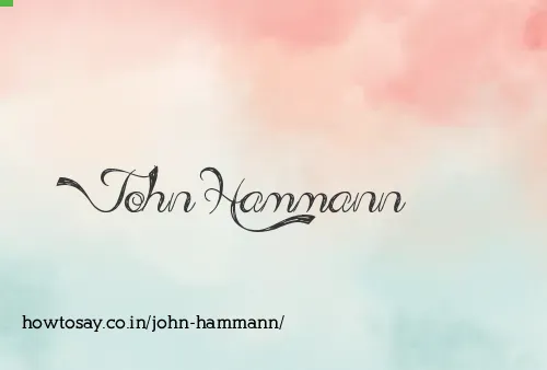 John Hammann