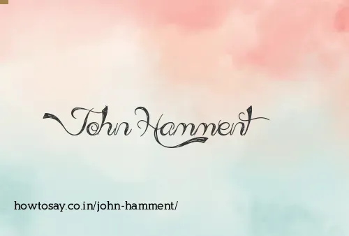 John Hamment