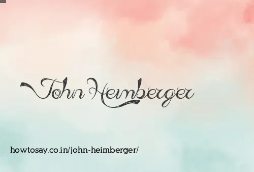 John Heimberger