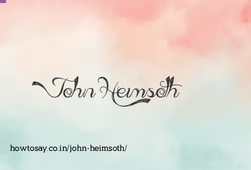 John Heimsoth