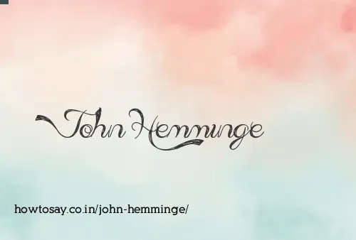 John Hemminge