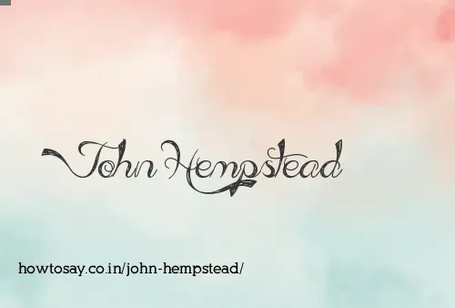 John Hempstead