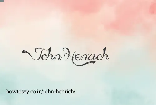 John Henrich