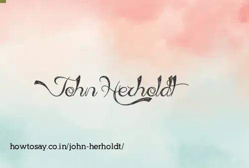 John Herholdt