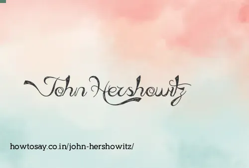John Hershowitz