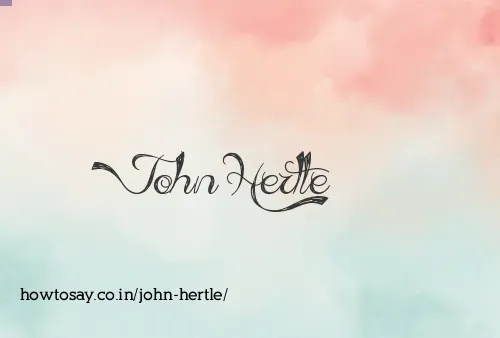 John Hertle