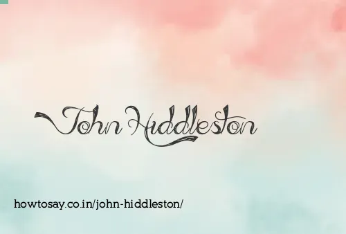 John Hiddleston