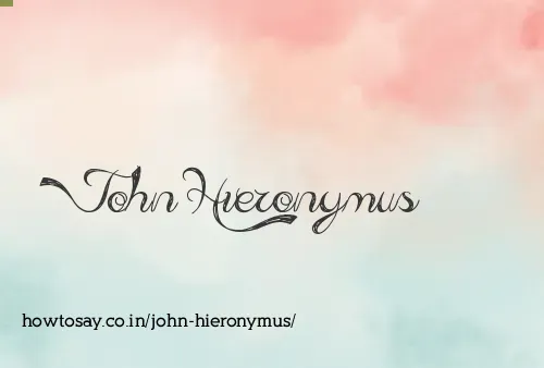John Hieronymus