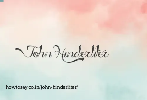 John Hinderliter