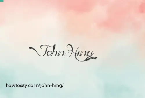 John Hing