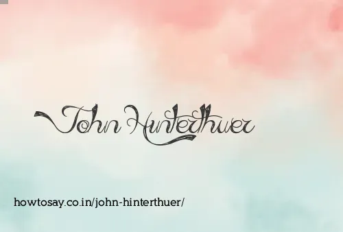 John Hinterthuer