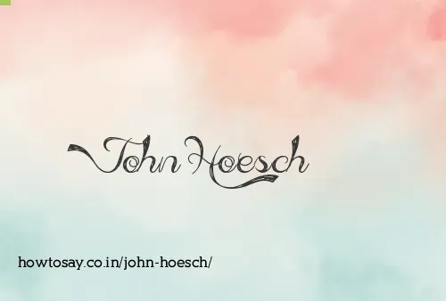 John Hoesch