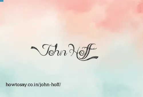 John Hoff