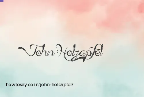 John Holzapfel
