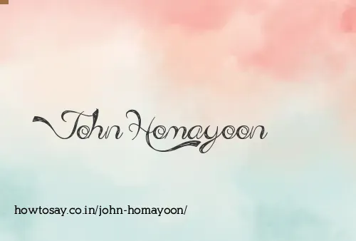 John Homayoon