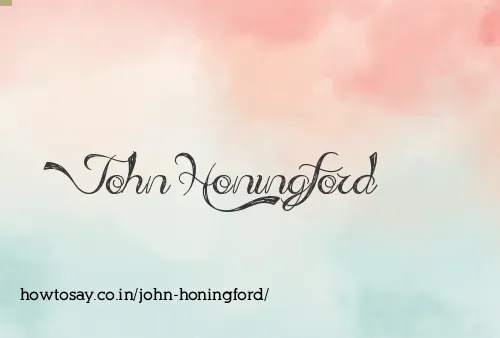 John Honingford
