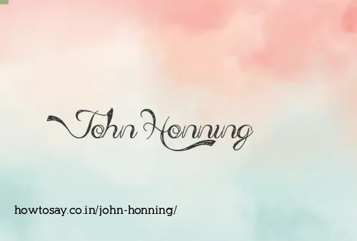John Honning