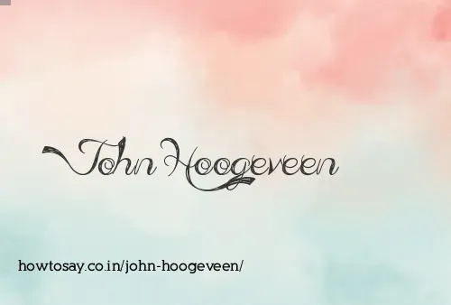 John Hoogeveen