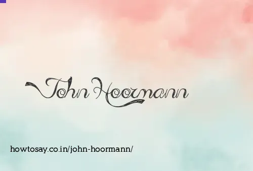 John Hoormann