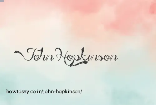 John Hopkinson