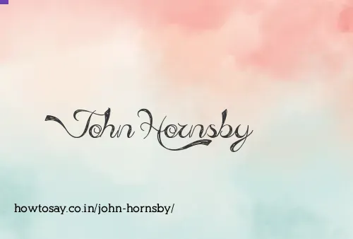 John Hornsby