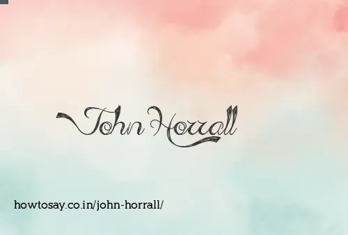 John Horrall