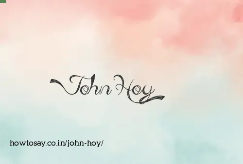 John Hoy