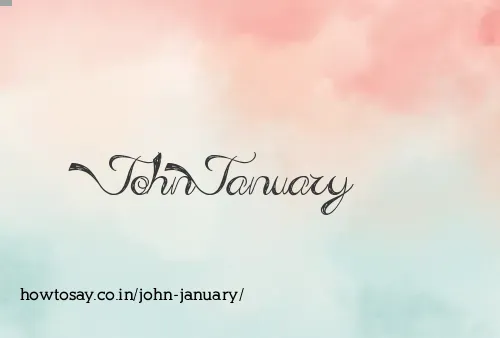 John January