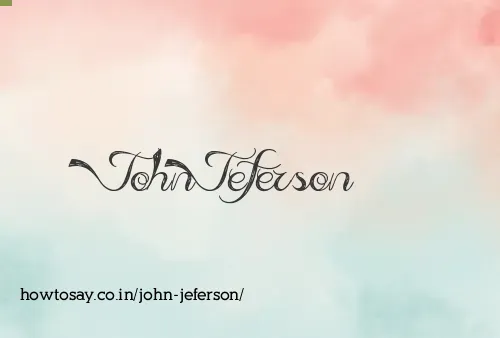 John Jeferson