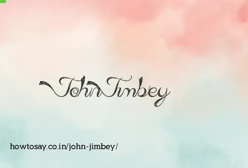 John Jimbey