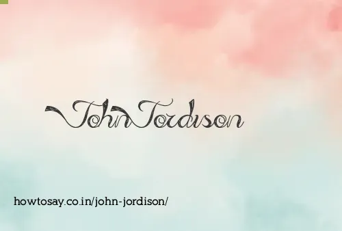 John Jordison