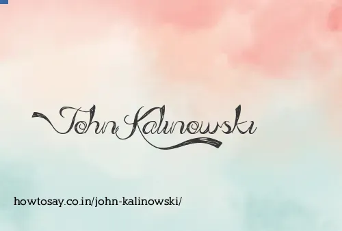 John Kalinowski