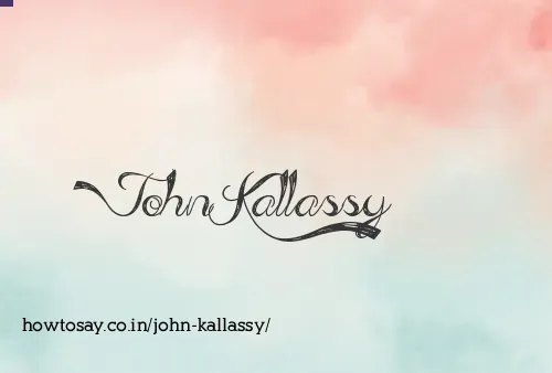John Kallassy