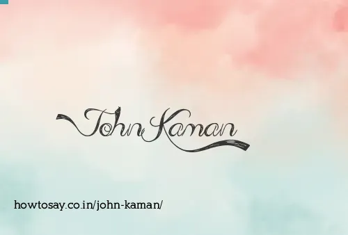 John Kaman