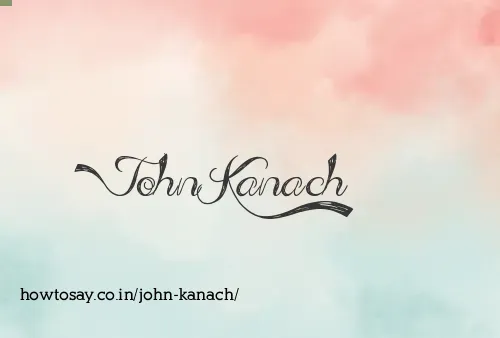 John Kanach
