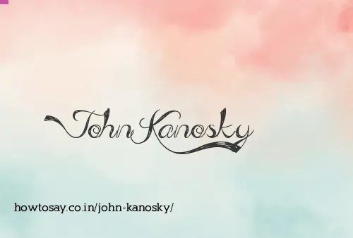 John Kanosky