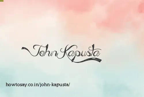 John Kapusta