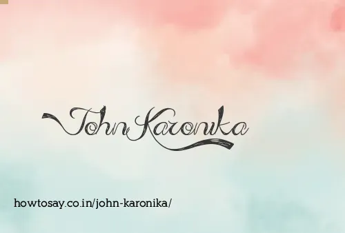 John Karonika