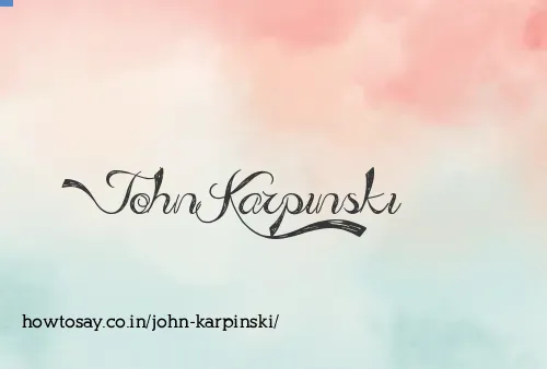 John Karpinski