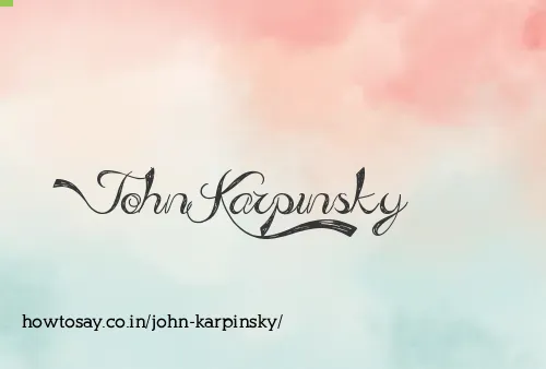 John Karpinsky